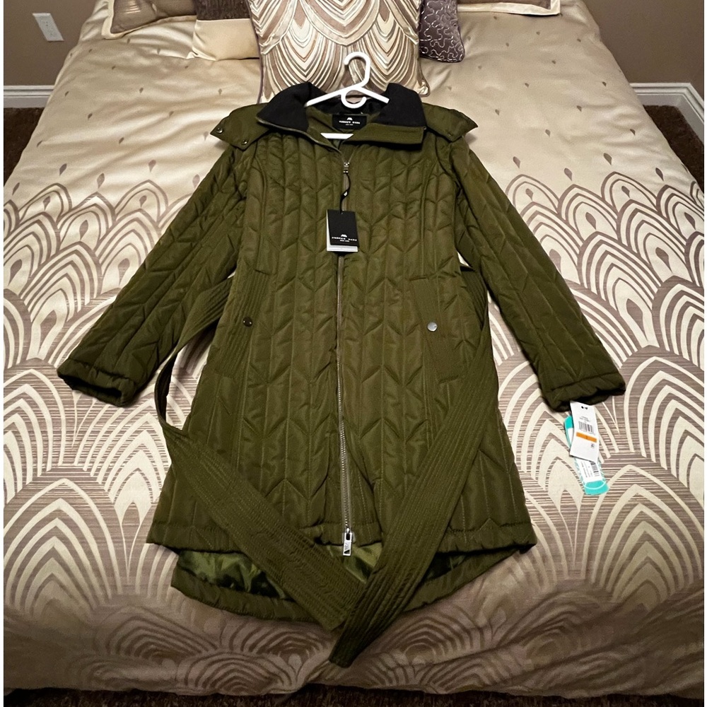 Andrew Marc Belted Puffer Coat